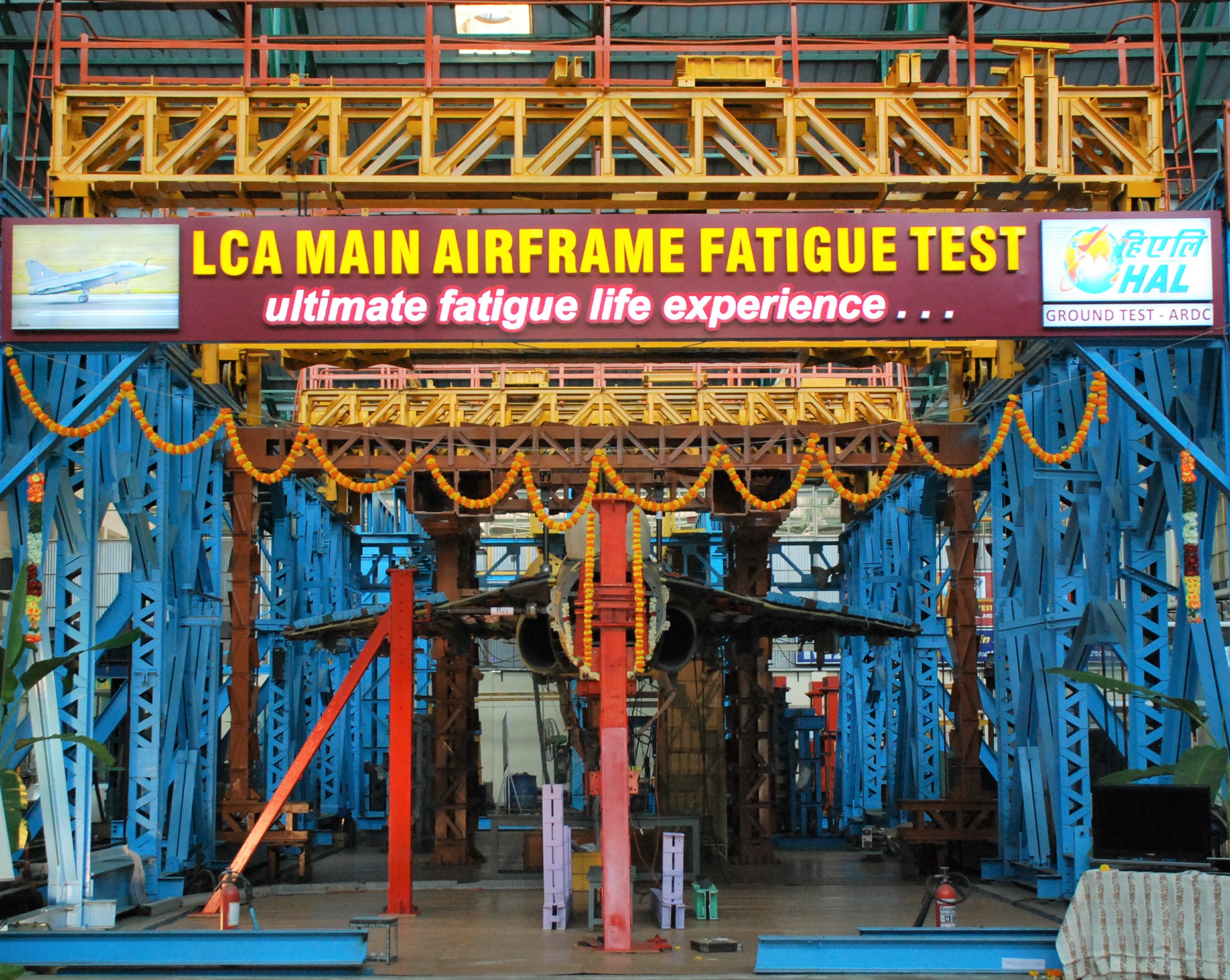 HAL Commences Main Airframe Fatigue Test of LCA Mk1